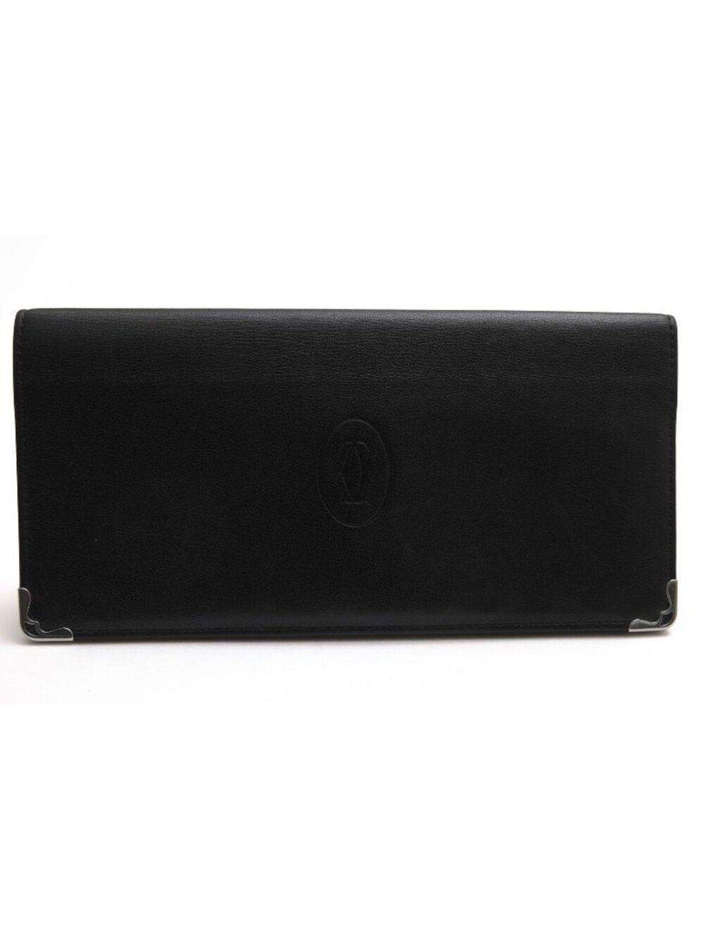 Cartier Wallet Leather Black Must de Cartier International